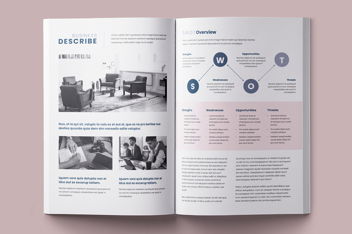 Business Planner Template, Canva, a Brochure Template by Niofix (Photo 5 of 6)