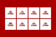 Alphabet and Numberic Fitness logo, a Branding & Logo Template by Lucky Creative (Thumbnail 4 of 5)