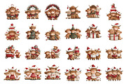 Watercolor Christmas Highland Cow, a Seasonal Illustration by Nicolle's Colorful Art (Thumbnail 4 of 7)