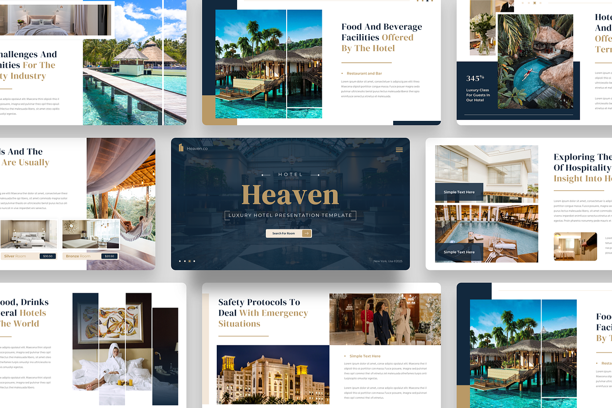 Heaven - Luxury Hotel PowerPoint, a Presentation Template by YossyOneStd (Photo 1 of 6)