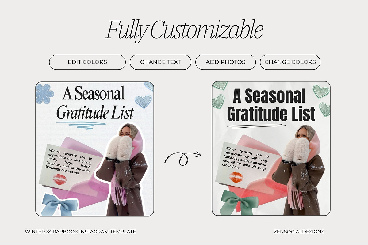 Winter Scrapbook Aesthetic, a Social Media Template by ZenSocialDesigns (Photo 6 of 9)