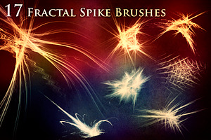 17 Fractal Spike Brushes