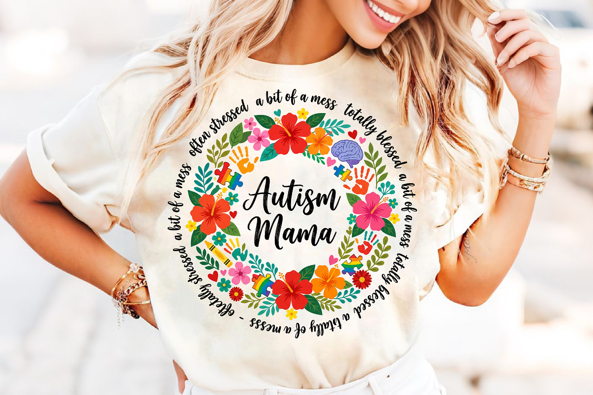 Autism Mama Coquette PNG, an Illustration by CreationArt (Photo 3 of 7)