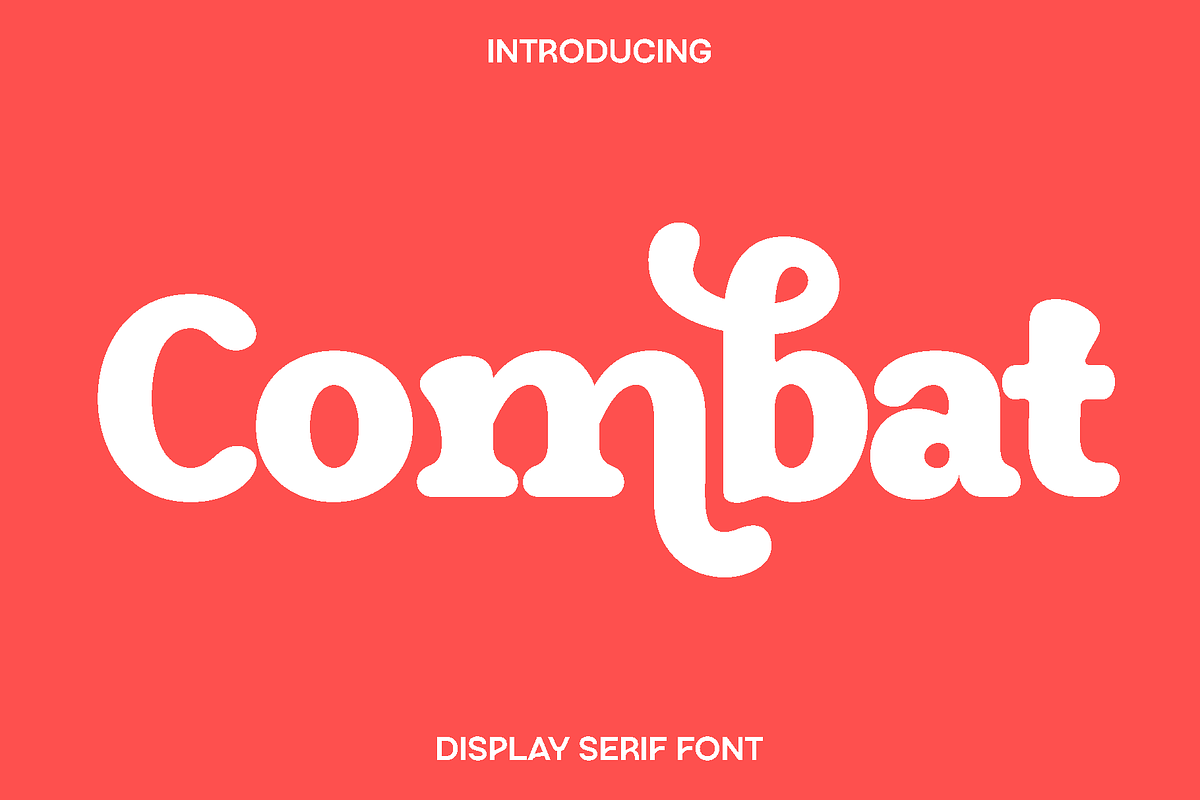 Combat - Display Serif Font, a Serif Font by Luna Shop (Photo 1 of 6)
