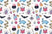 Magic seamless patterns, a Pattern Graphic by Good Studio (Thumbnail 3 of 8)