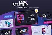 SaaS Startup PitchDeck Google Slides, a Presentation Template by New Coral Design (Thumbnail 1 of 6)