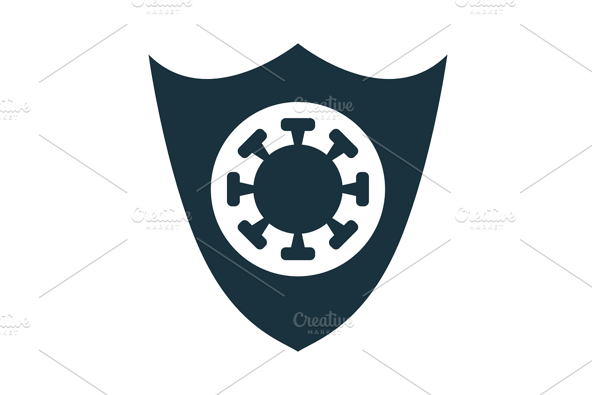 Shield protecting from virus, an Object Illustration by Aimagenarium@gmail.com