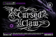Cursed Claw Typeface, a Blackletter Font by alit design (Thumbnail 12 of 20)