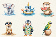 Summer Animal Clipart, an Illustration by OK Design (Thumbnail 2 of 6)