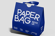 Minimalist Paper Shopping Bag, a Packaging Mockup by graphicsauce (Thumbnail 1 of 4)