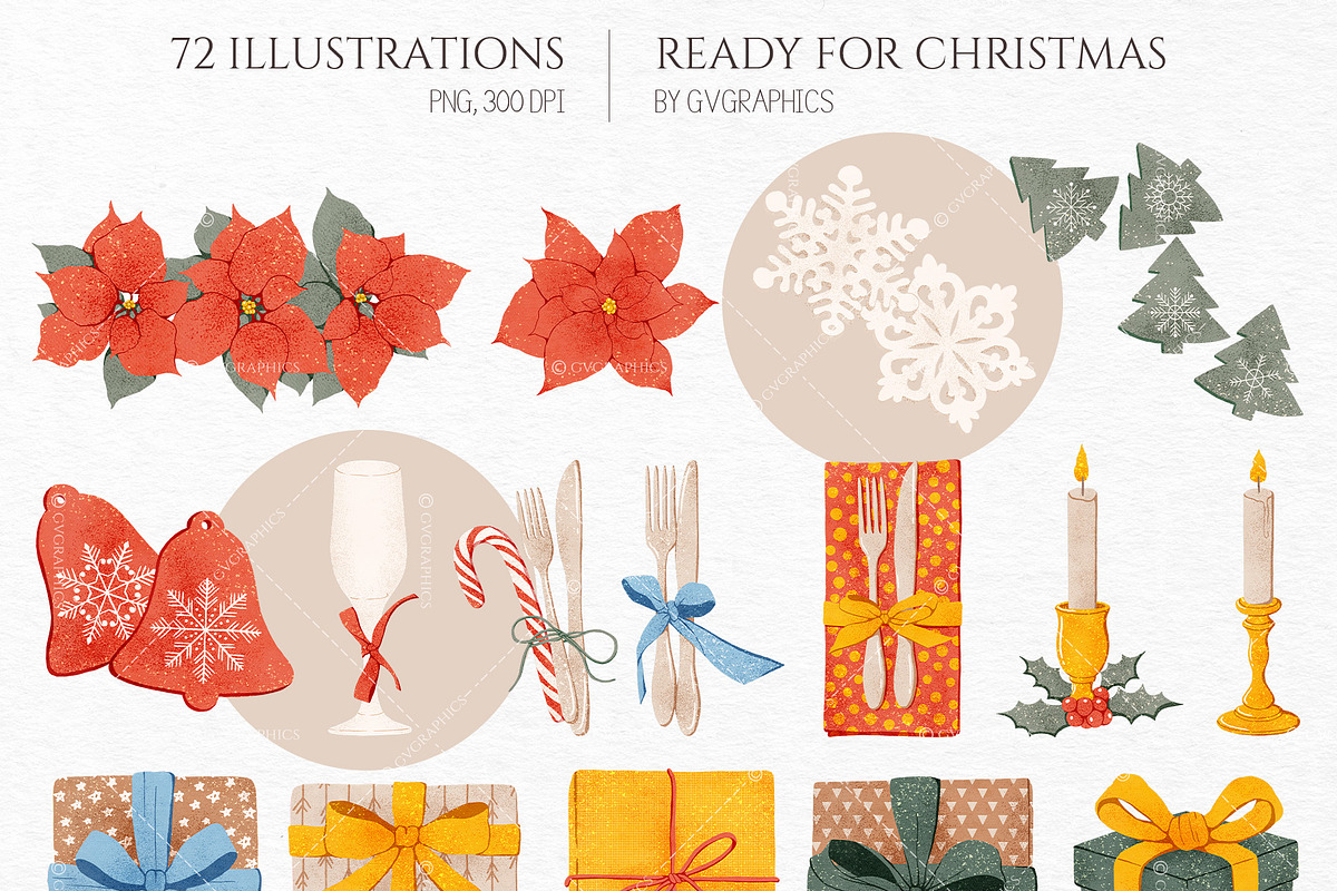 Ready for Christmas Collection, a Seasonal Illustration by GVGraphics (Photo 2 of 15)