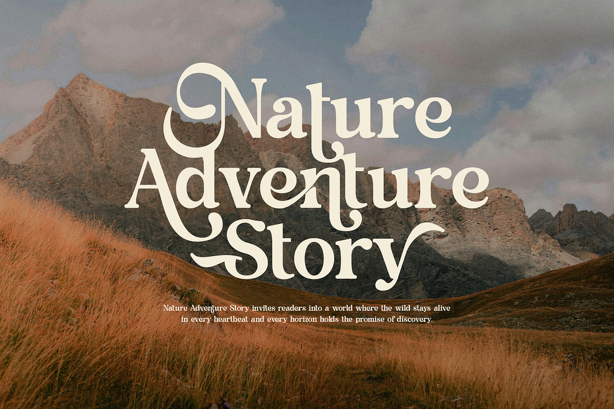 Niken Vintage Elegant Serif Font, a Serif Font by Graphicxell (Photo 5 of 8)