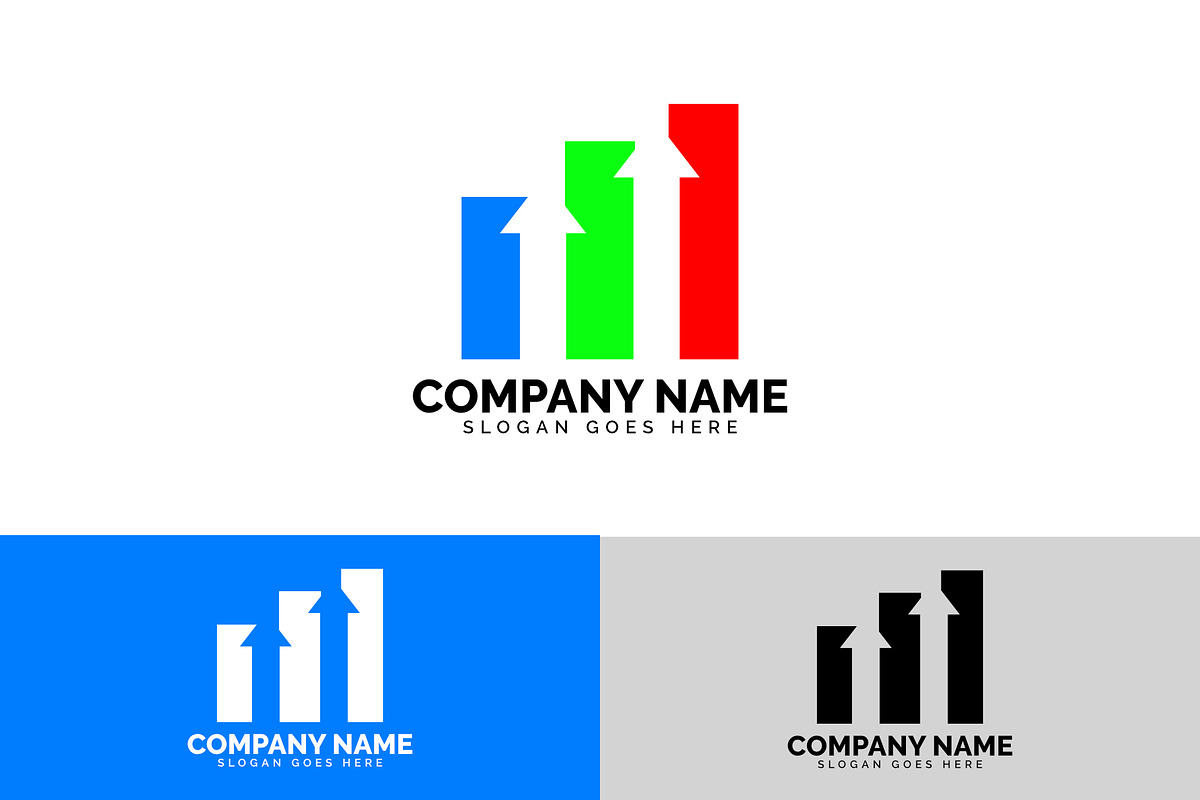 business chart logo template, a Branding & Logo Template by meisuseno