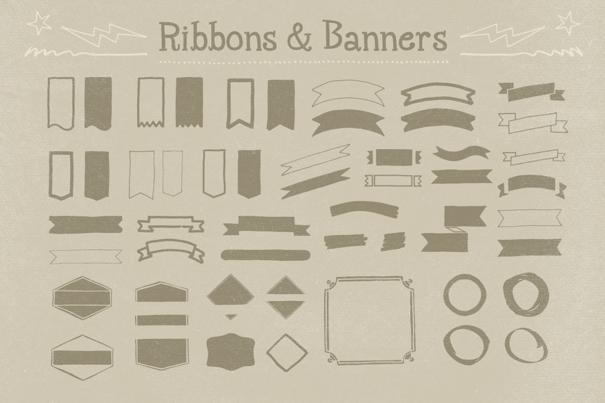 290 Handwritten Decorative Shapes 06 preview 2