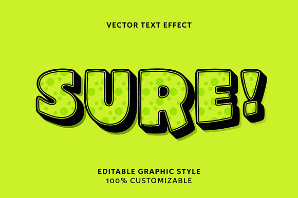 Playful Green Dotted Text Effect preview 3