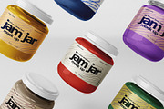 Jam Jar Mockup Set, a Cups & Container Mockup by Mirachma Project (Thumbnail 6 of 7)