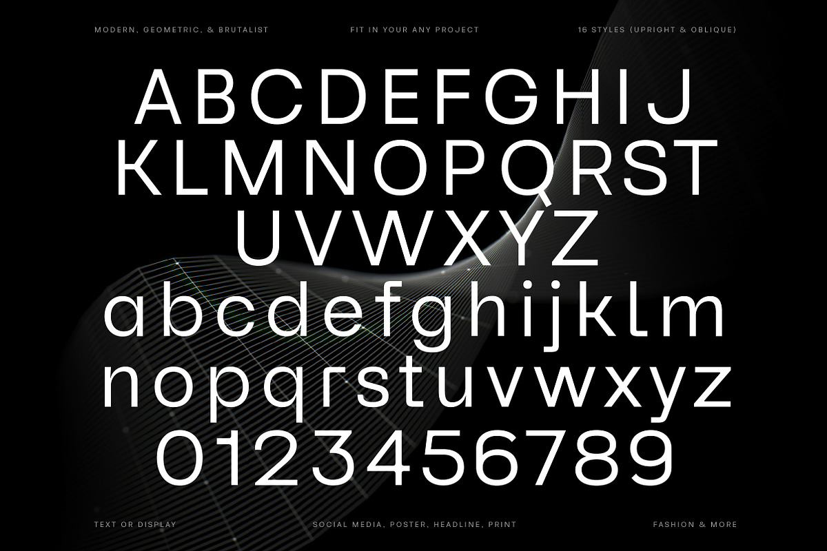 Reflow Sans | Modern & Geometric, a Sans Serif Font by Lettertype Studio (Photo 9 of 15)