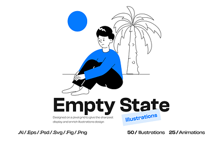Animated Empty State Illustration Se, an Illustration by Prosymbols