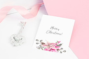 Winter Pink Flowers, an Illustration by YuliyaArtGarden (Thumbnail 3 of 9)