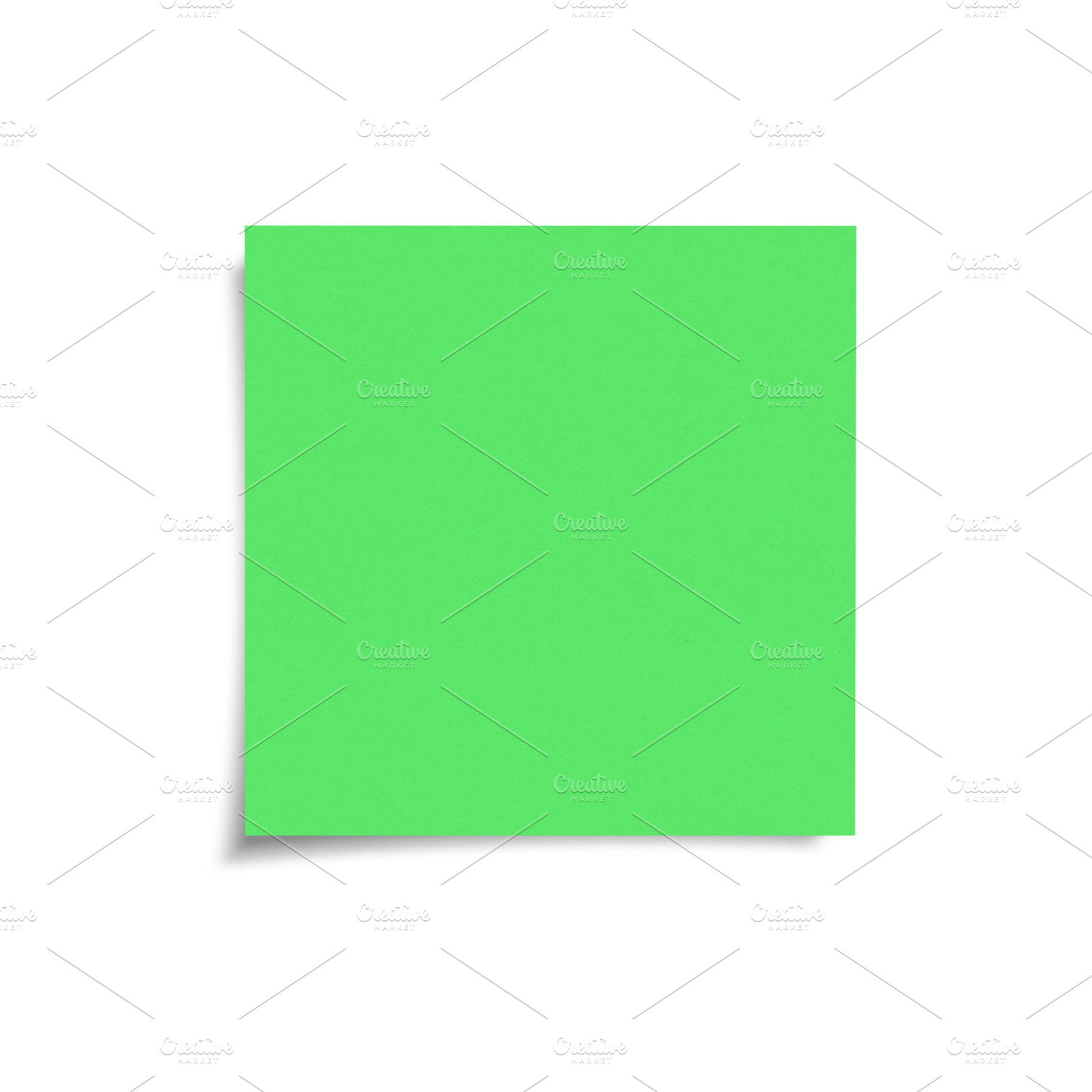 Green sticky note with isolated, a Background Photo by BOOCYS