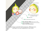 Cute Fruits Clipart Watercolor PNG, an Illustration by CharmClipart (Thumbnail 7 of 9)
