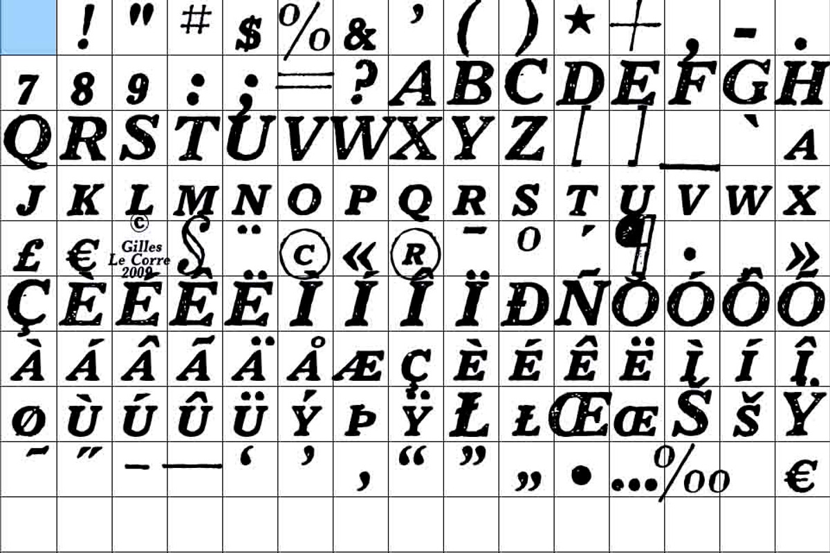 1906 French News Set, a Slab Serif Font by GLC Foundry (Photo 9 of 9)