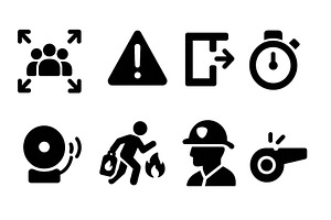 Collection of black web icons, an Object Illustration by ZinetroN