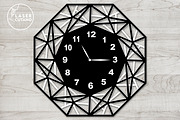 CLOCK WALL POLYGONAL Multilayer File, a Templates & Theme by LaserCutano (Thumbnail 4 of 5)