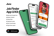 Juno Job Finder App UI Kit, an App Template by DjectStudio (Thumbnail 1 of 4)