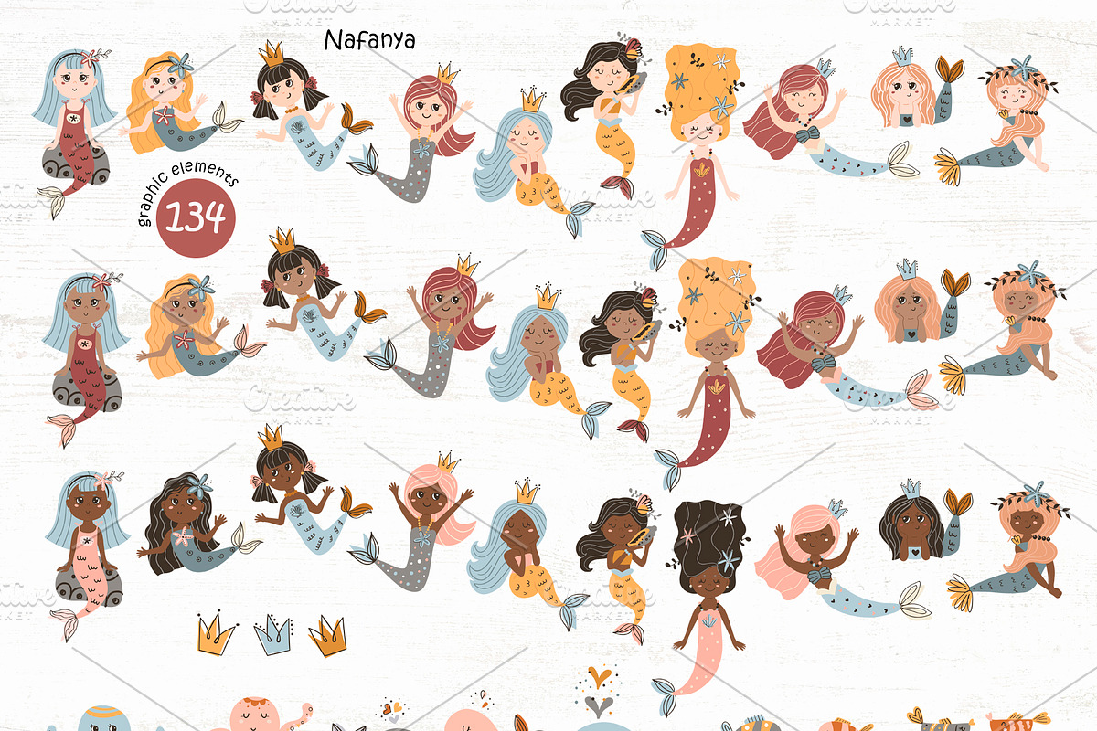 Mermaids Collection, a Graphic by Nafanya (Photo 15 of 16)