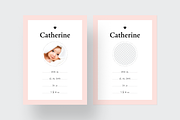 Soft frame Photo Birth Card, a Card Template by Filip Studio (Thumbnail 2 of 3)