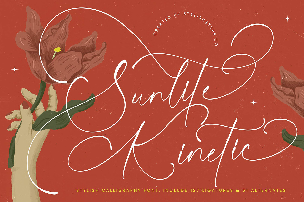 Sunlite Kinetic Stylish Calligraphy, a Script Font by stylishtype.co (Photo 1 of 20)