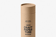 Isolated Craft Paper Tube Mockup, a Product Mockup by Design Squad (Thumbnail 3 of 4)