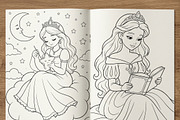 Magical Princess Coloring Book Vol31, a Person Illustration by ikarifq shop (Thumbnail 6 of 7)