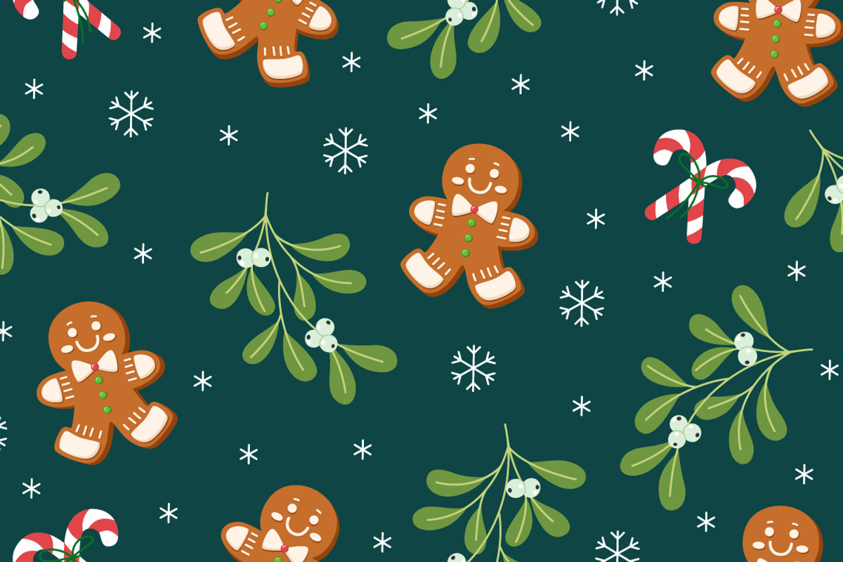Christmas Seamless Pattern Set, a Background Graphic by Barsuk's Shop (Photo 4 of 12)