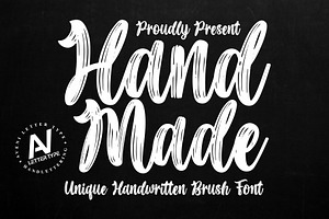 Handmade Handwritten Brush Font