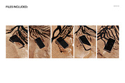 iPhone Smartphone on Sand Mockup Set, an iPhone Mockup by creatsy5 (Thumbnail 2 of 8)