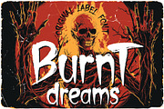 Burnt Dreams label font, a Handwritten Font by VozzyStock (Thumbnail 1 of 5)