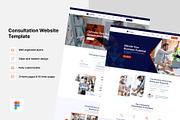 Consultiv - Corporate Figma Design, a Websites & App Template by ZoomDrive (Thumbnail 1 of 6)