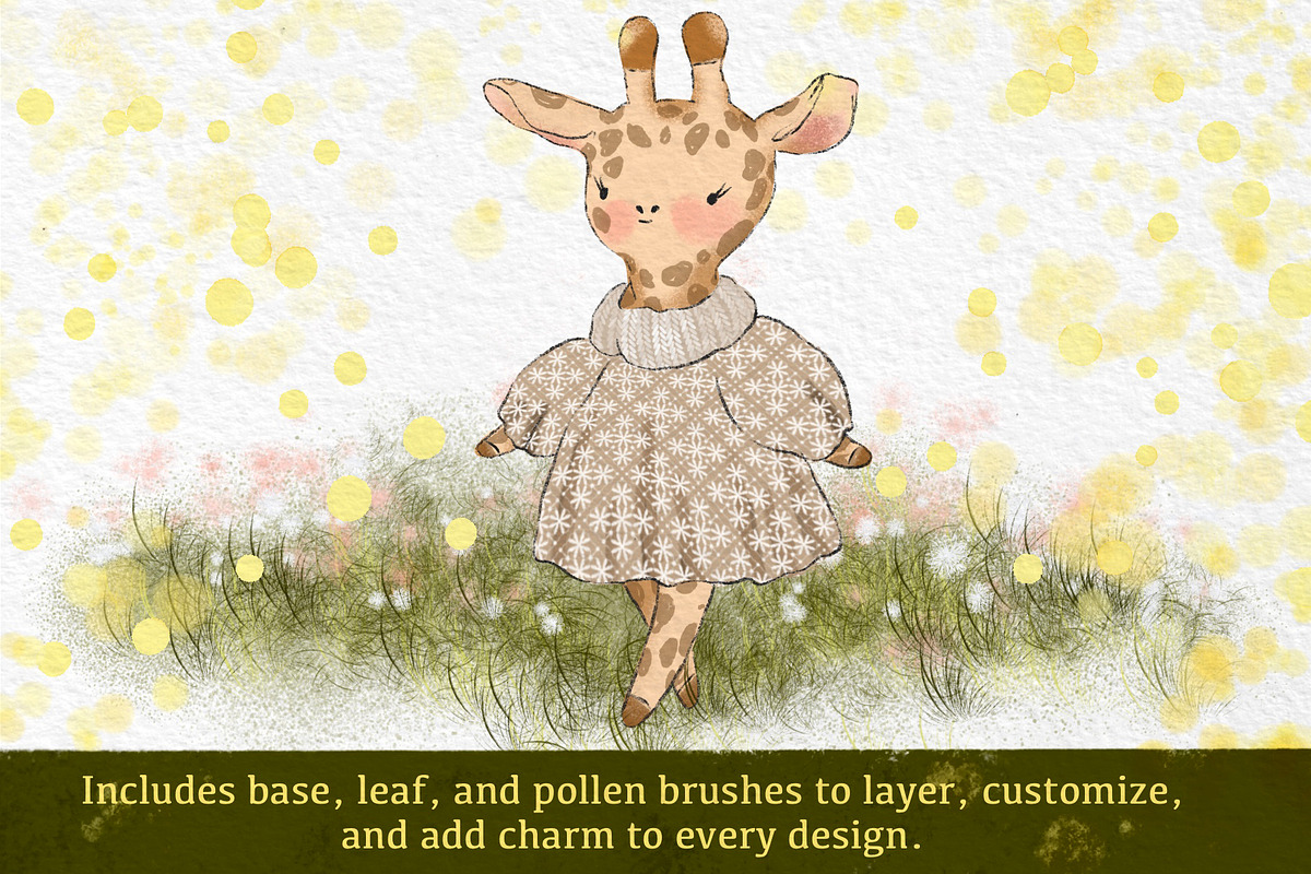 Floral Scene Builder Brushes, a Brush Add-On by HabitusDesigns (Photo 3 of 11)