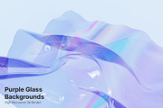 Purple Glass 3D Abstract Backgrounds, a Graphic by LarysaZabrotskaya (Thumbnail 7 of 8)