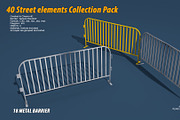 40 Street elements Collection Pack, an Architecture 3D Model by multimedia4ds (Thumbnail 36 of 70)