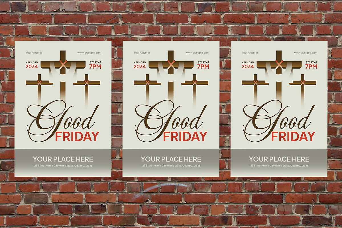 Good Friday Flyer Set, a Flyer Template by Aiyari Graphic (Photo 3 of 3)