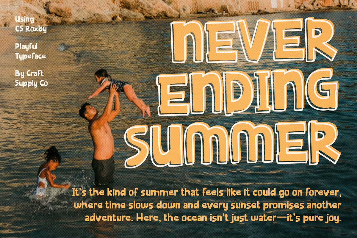 CS Roxby – Playful Handwritten Font, a Sans Serif Font by Craft Supply Co. (Photo 6 of 8)