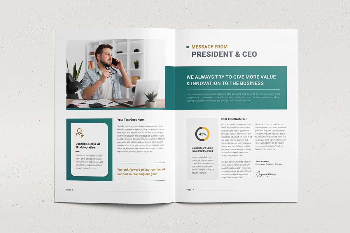 Company Profile | InDesign & MS Word, a Brochure Template by Creativity-Design (Photo 4 of 11)