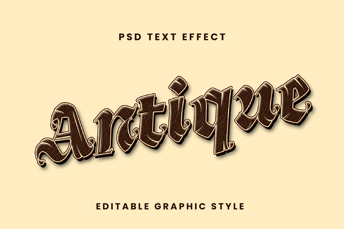 Gothic Antique Text Effect, a Templates & Theme by studiogstock