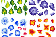 150 One stroke flowers style., a Decorative Illustration by redstudio (Thumbnail 7 of 7)