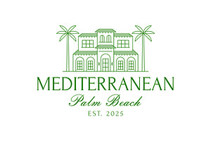 Vintage Mediterranean House Logo, a Branding & Logo Template by Buqancreative