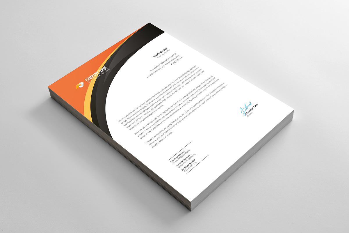 Letterhead, a Stationery Template by Curve Design (Photo 3 of 4)