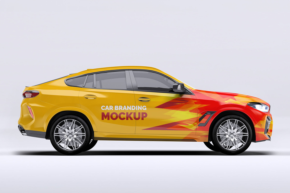 BMW X6 Car Mockup, a Product Mockup by Xtrahive